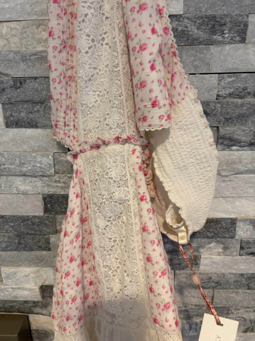 Loveshackfancy women’s kesia dress in poppy pink brand new with tags size xlarge - Picture 7 of 9